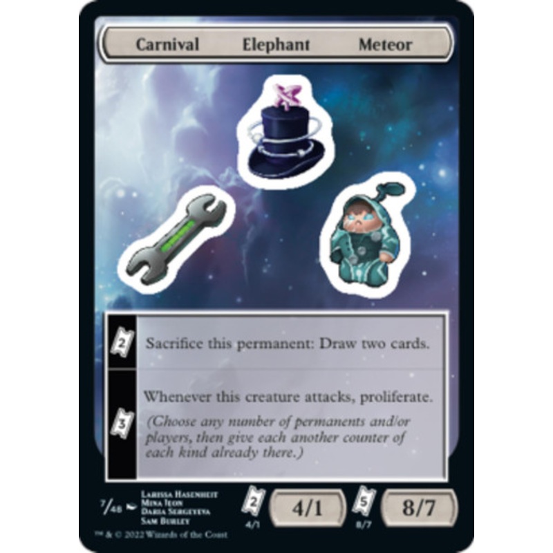 Carnival / Elephant / Meteor Sticker Sheet