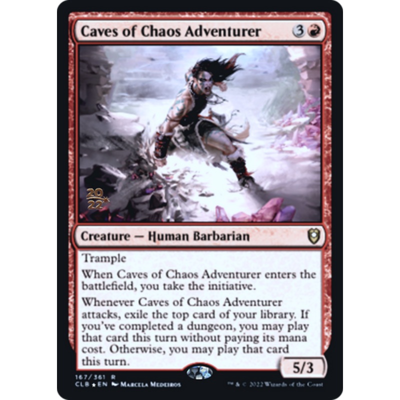 Caves of Chaos Adventurer (Prerelease foil) | Commander Legends: Battle for Baldur’s Gate