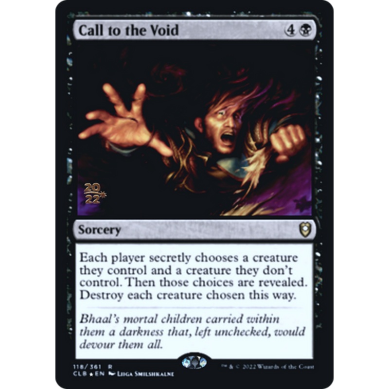 Call to the Void (Prerelease foil) | Commander Legends: Battle for Baldur’s Gate