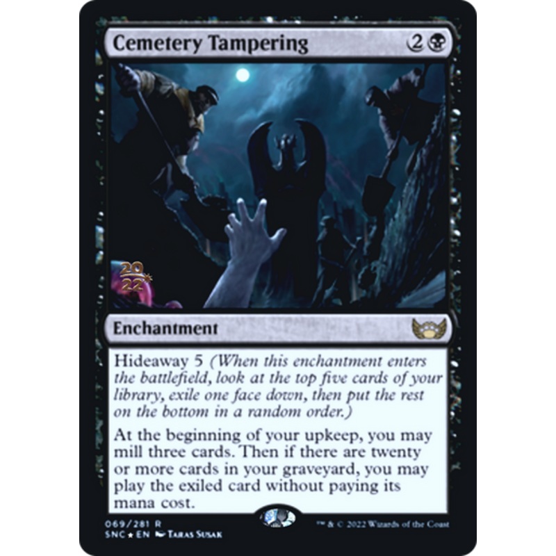 Cemetery Tampering (Prerelease foil) | Streets of New Capenna