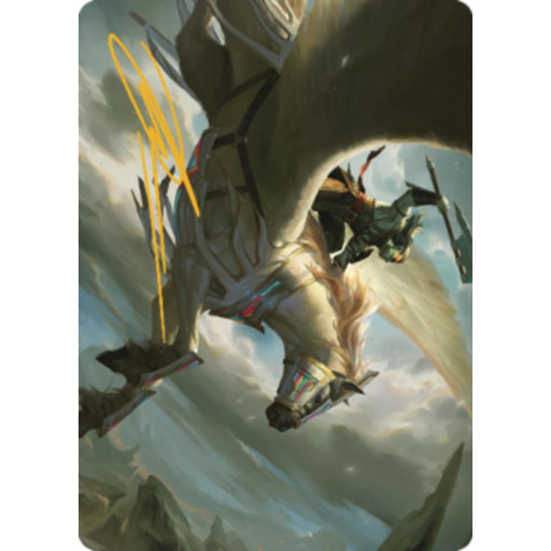 Cleaving Skyrider (#5) Art Card (Gold Stamped) | Dominaria United