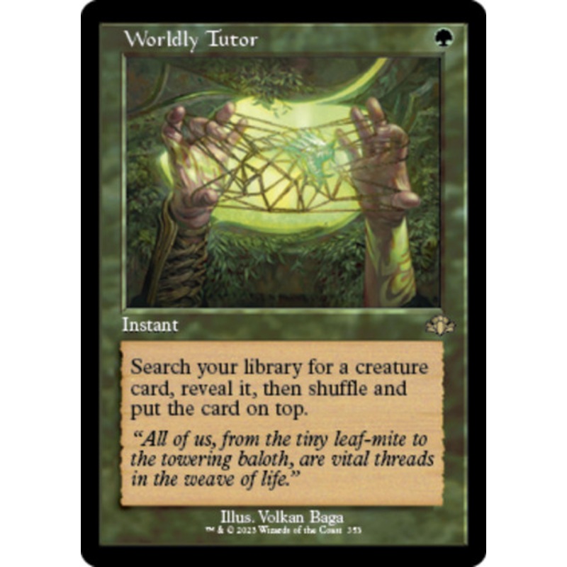 Worldly Tutor (Retro Frame foil)