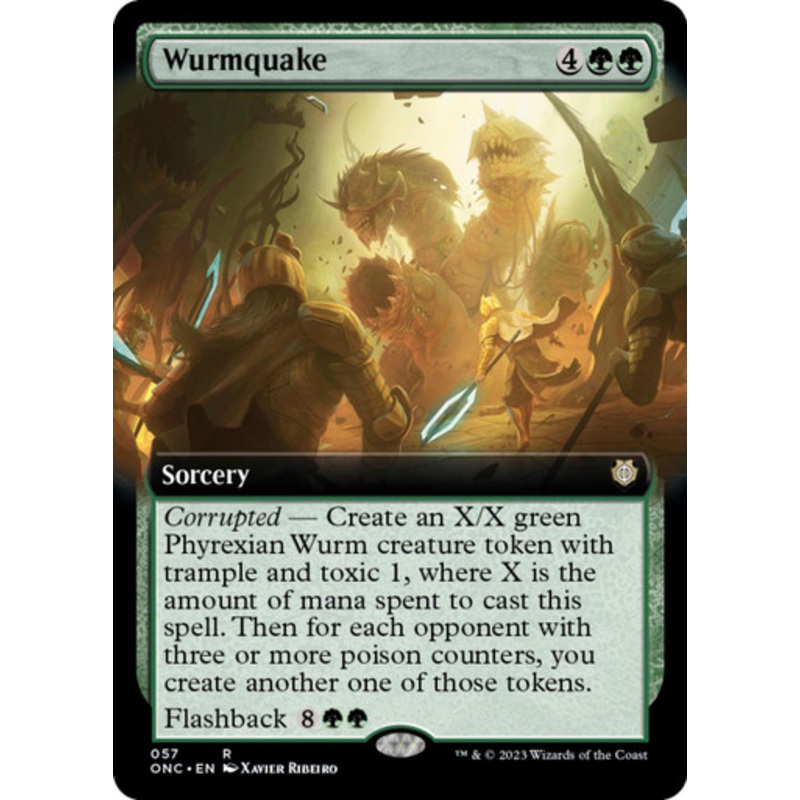 Wurmquake (Extended Art) | Phyrexia: All Will Be One Commander