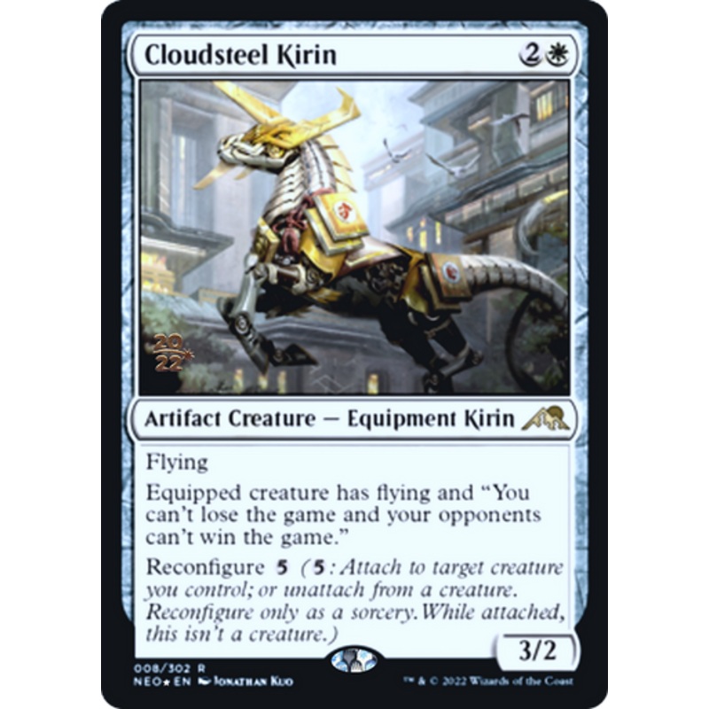 Cloudsteel Kirin (Prerelease foil) | Kamigawa: Neon Dynasty