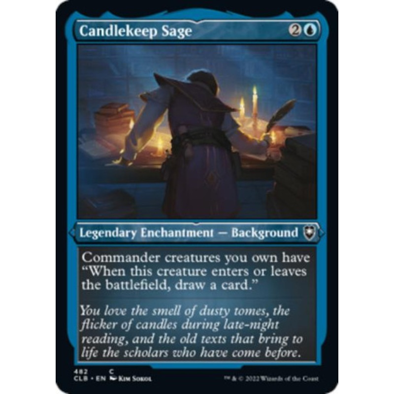 Candlekeep Sage (Etched foil) | Commander Legends: Battle for Baldur’s Gate