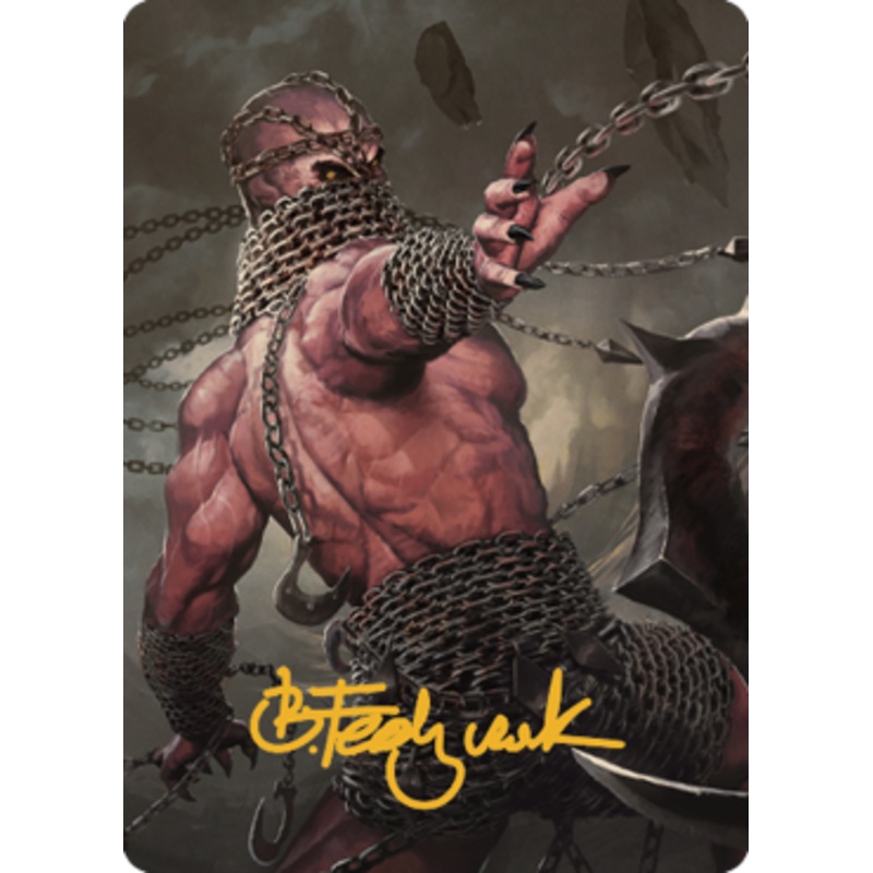 Chain Devil Art Card (#8) (Gold Signature)