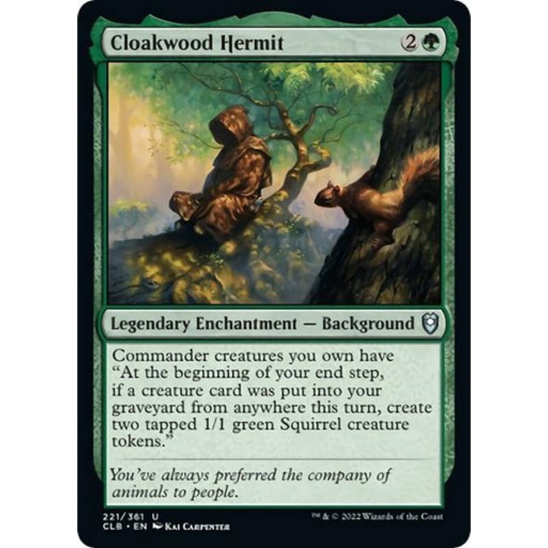 Cloakwood Hermit | Commander Legends: Battle for Baldur’s Gate