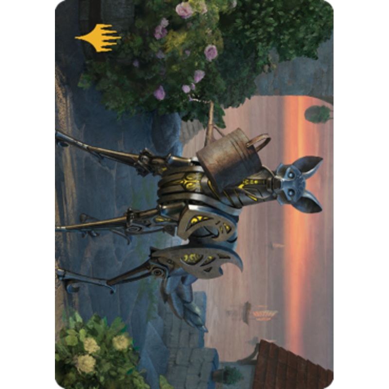 Clockwork Fox Art Card (#43) (Gold Signature) | Commander Legends: Battle for Baldur’s Gate