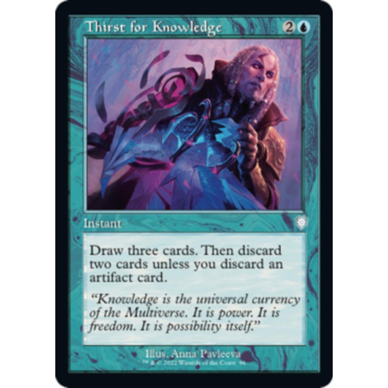 Thirst for Knowledge (Retro Frame) | The Brothers’ War Commander
