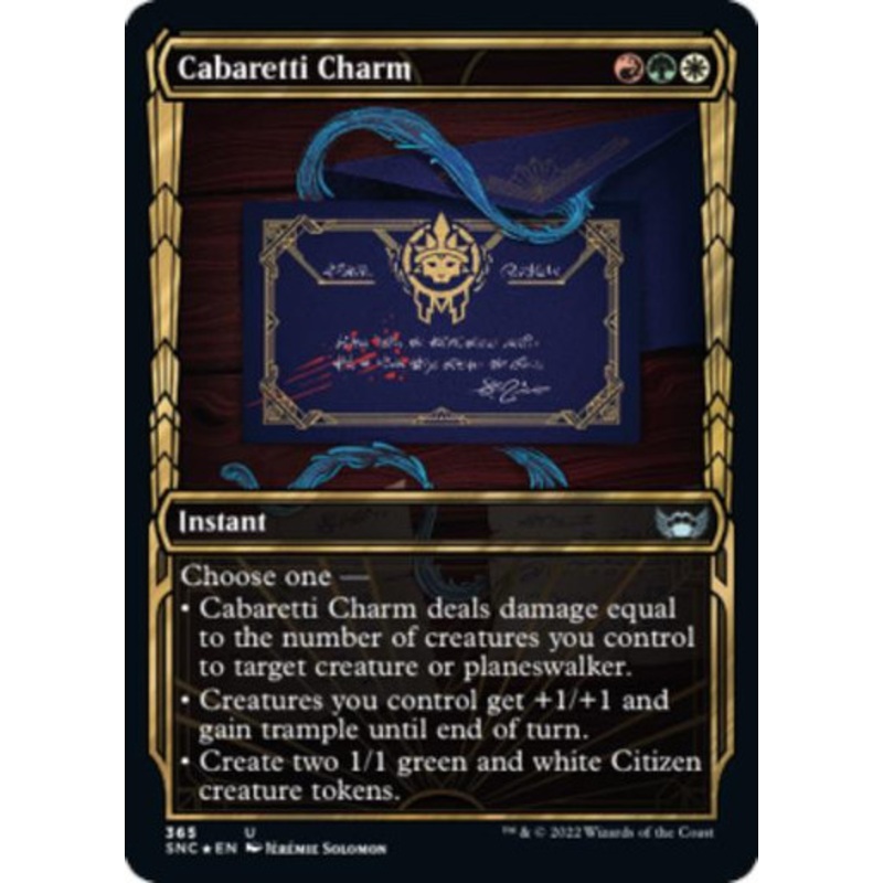 Cabaretti Charm (Golden Age Frame) (Gilded foil) | Streets of New Capenna