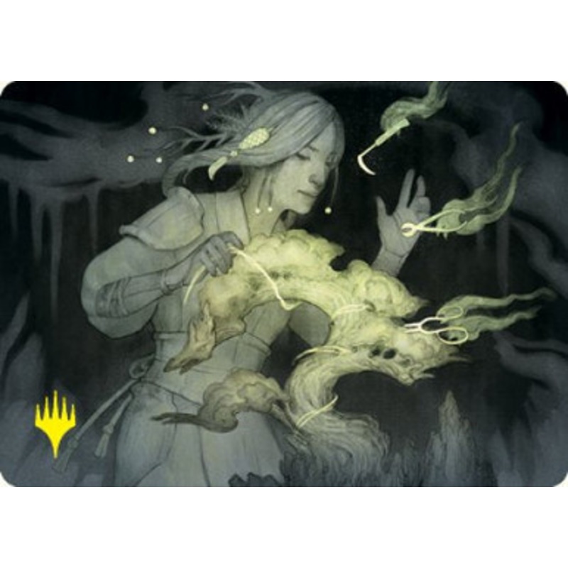 Careful Cultivation Art Card (#21) (Gold Signature) | Kamigawa: Neon Dynasty