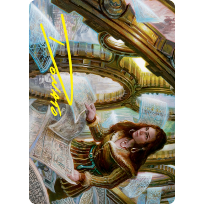 Cartographer’s Survey (#51) Art Card (Gold Signature) | Innistrad: Crimson Vow