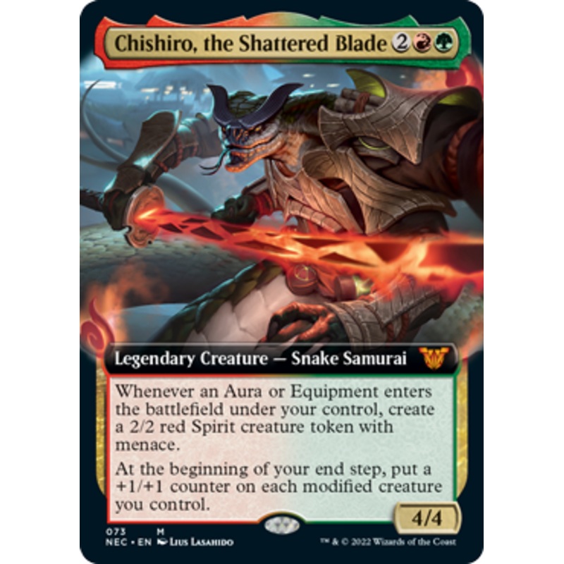 Chishiro, the Shattered Blade (Extended Art) | Kamigawa: Neon Dynasty Commander