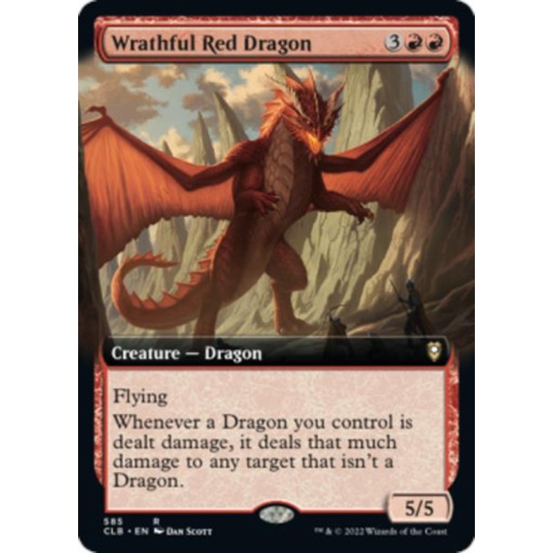 Wrathful Red Dragon (Extended Art) | Commander Legends: Battle for Baldur’s Gate