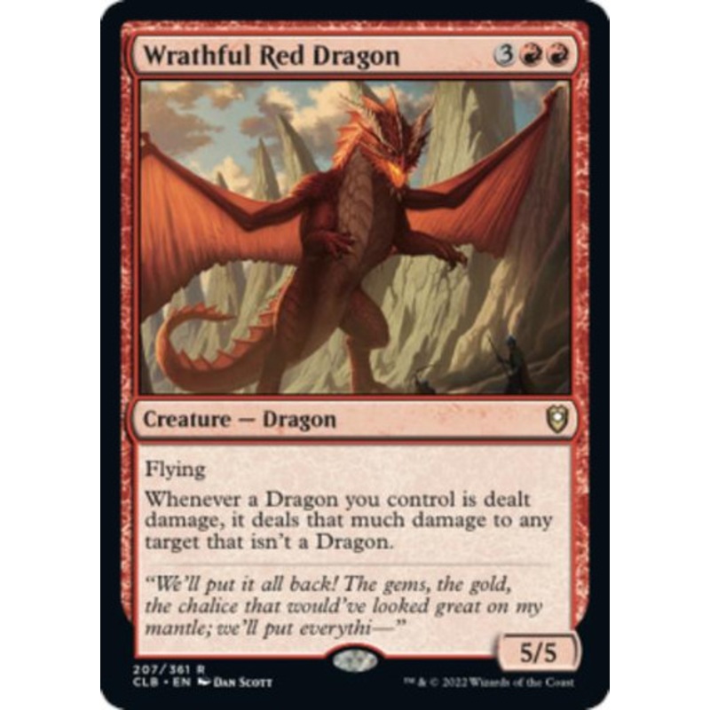 Wrathful Red Dragon (foil) | Commander Legends: Battle for Baldur’s Gate