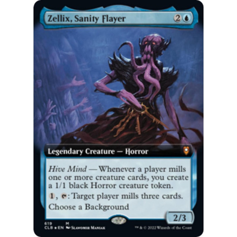 Zellix, Sanity Flayer (Extended Art foil) | Commander Legends: Battle for Baldur’s Gate