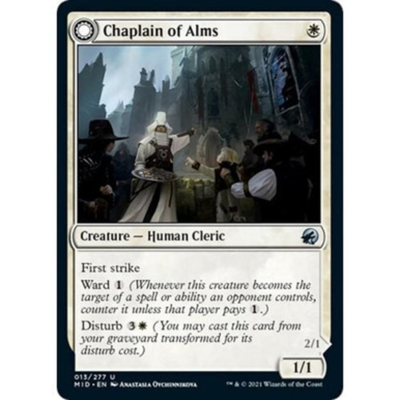 Chaplain of Alms // Chapel Shieldgeist | Innistrad: Midnight Hunt