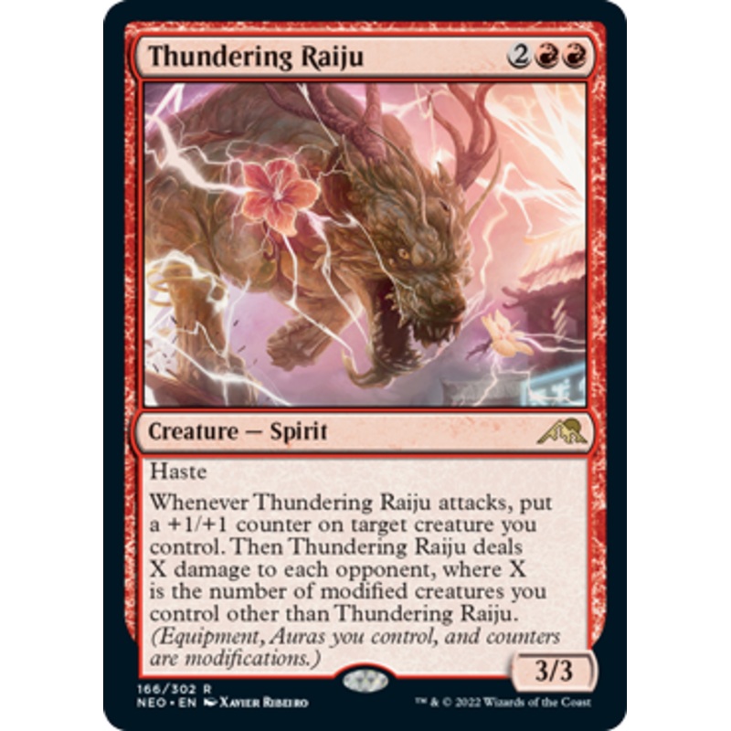 Thundering Raiju (foil) | Kamigawa: Neon Dynasty