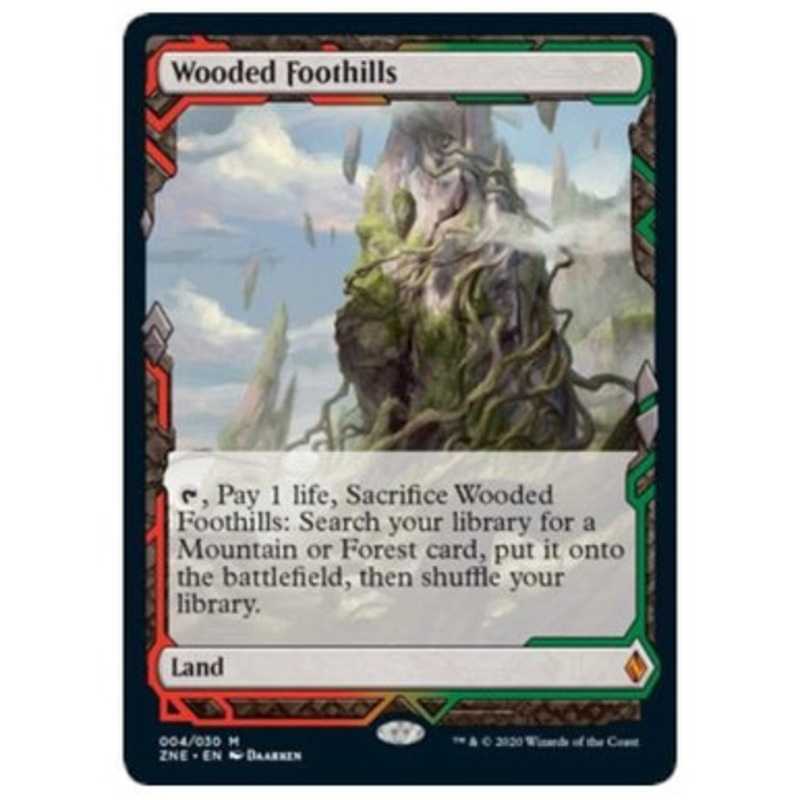 Wooded Foothills (Zendikar Expedition) (foil) | Zendikar Rising Expeditions