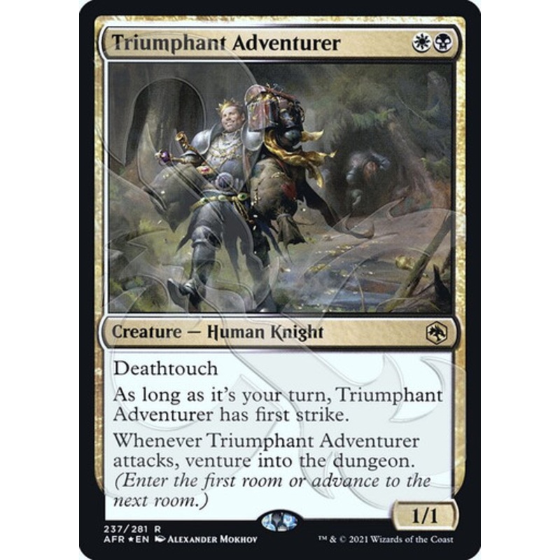 Triumphant Adventurer (Ampersand promo foil) | Adventures in the Forgotten Realms