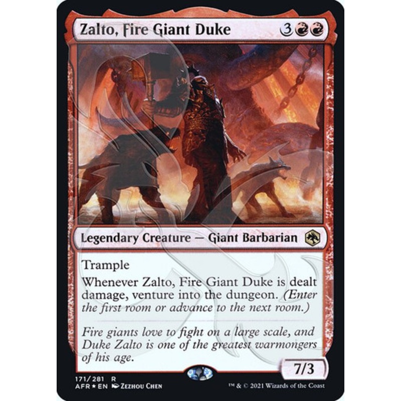 Zalto, Fire Giant Duke (Ampersand promo foil) | Adventures in the Forgotten Realms