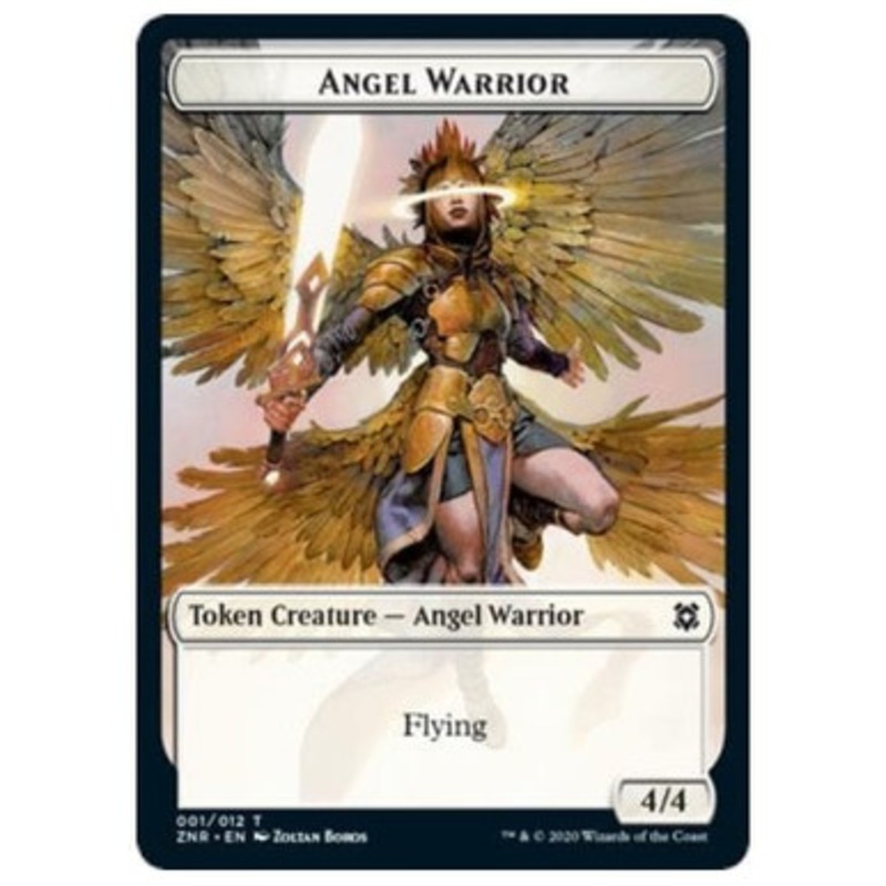 Zendikar Rising Angel Warrior Token //  Hydra Token (foil) | Zendikar Rising