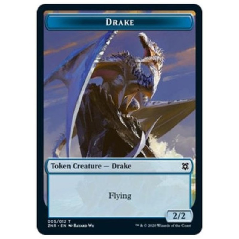 Zendikar Rising Drake Token //  Plant Token (foil) | Zendikar Rising