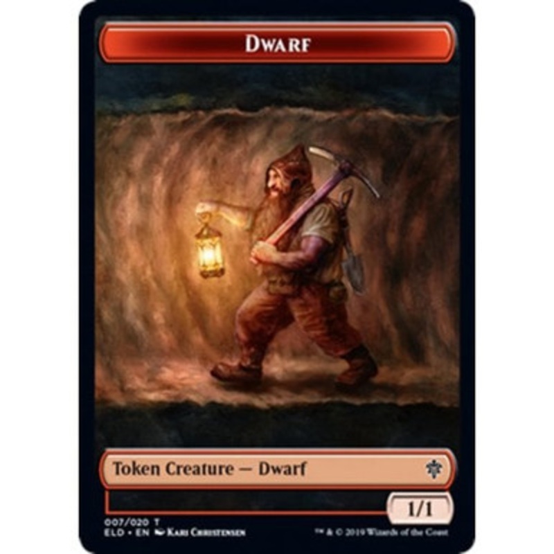 Throne of Eldraine Dwarf Token // Food Token (#16) (foil) | Throne of Eldraine