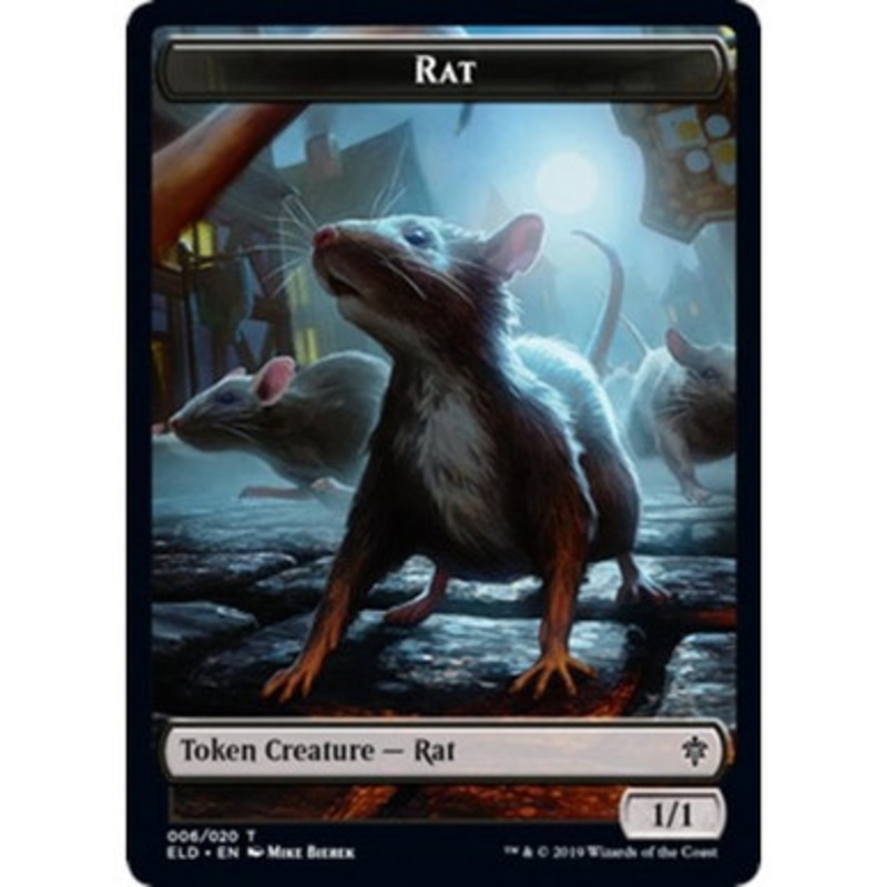 Throne of Eldraine Rat Token // Food Token (#17) (foil) | Throne of Eldraine