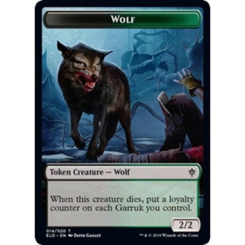 Throne of Eldraine Wolf Token | Throne of Eldraine
