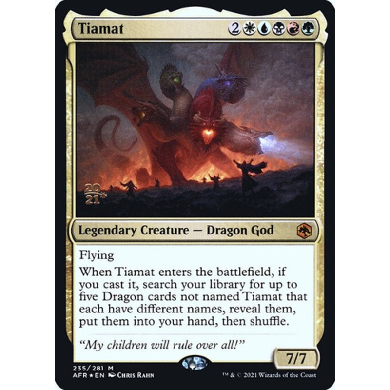 Tiamat (Adventures in the Forgotten Realms Prerelease foil) | Adventures in the Forgotten Realms
