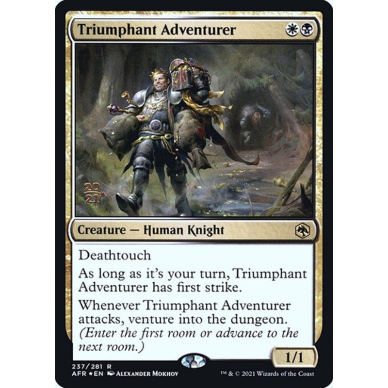 Triumphant Adventurer (Adventures in the Forgotten Realms Prerelease foil) | Adventures in the Forgotten Realms