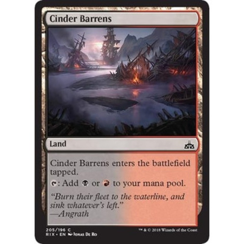 Cinder Barrens (Planeswalker Deck Card) | Rivals of Ixalan