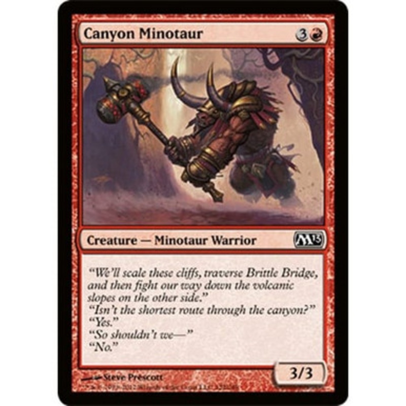 Canyon Minotaur (foil) | Magic 2013 Core Set