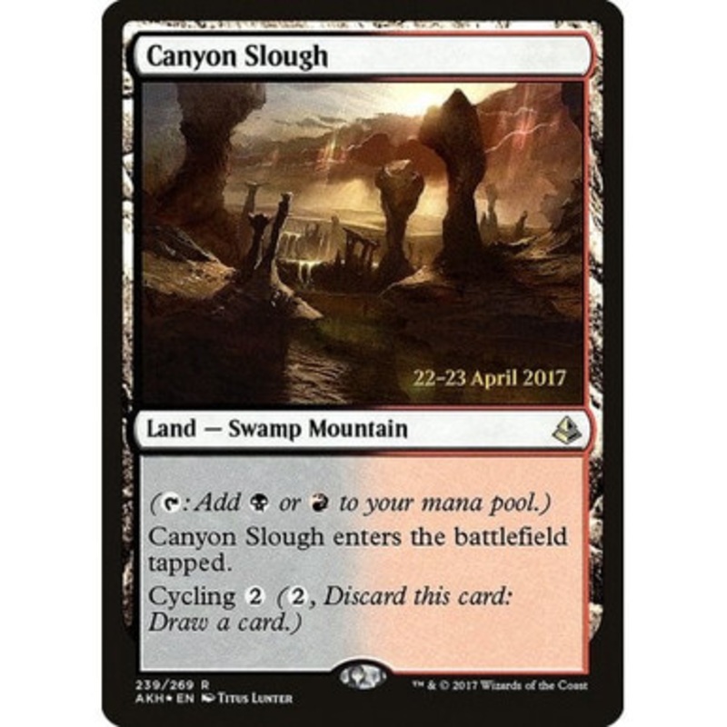 Canyon Slough (Amonkhet Prerelease foil) | Promotional Cards