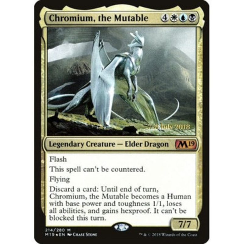 Chromium, the Mutable (Core 2019 Prerelease foil) | Promotional Cards