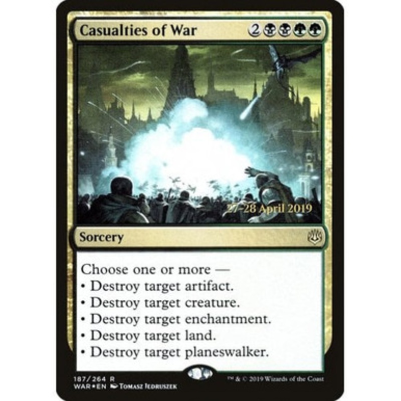 Casualties of War (War of the Spark Prerelease foil) | Promotional Cards