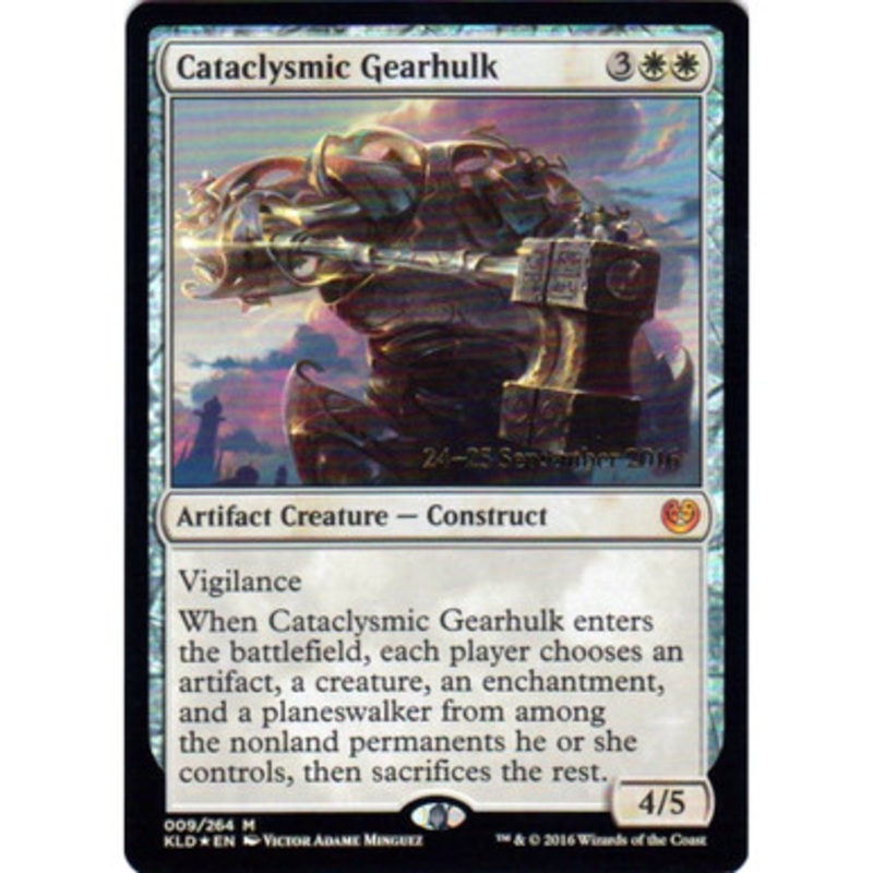 Cataclysmic Gearhulk (Kaladesh Prerelease foil) | Promotional Cards