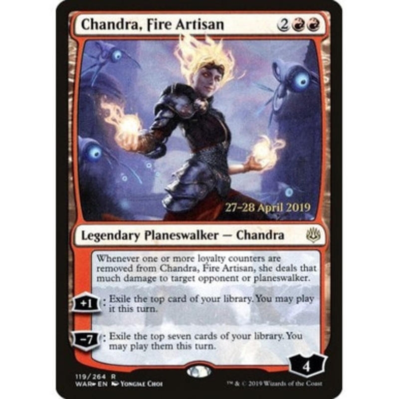 Chandra, Fire Artisan (War of the Spark Prerelease foil) | Promotional Cards