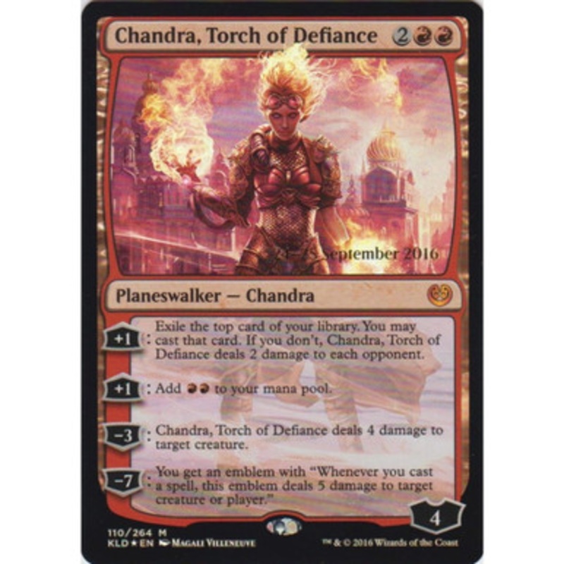 Chandra, Torch of Defiance (Kaladesh Prerelease foil) | Promotional Cards