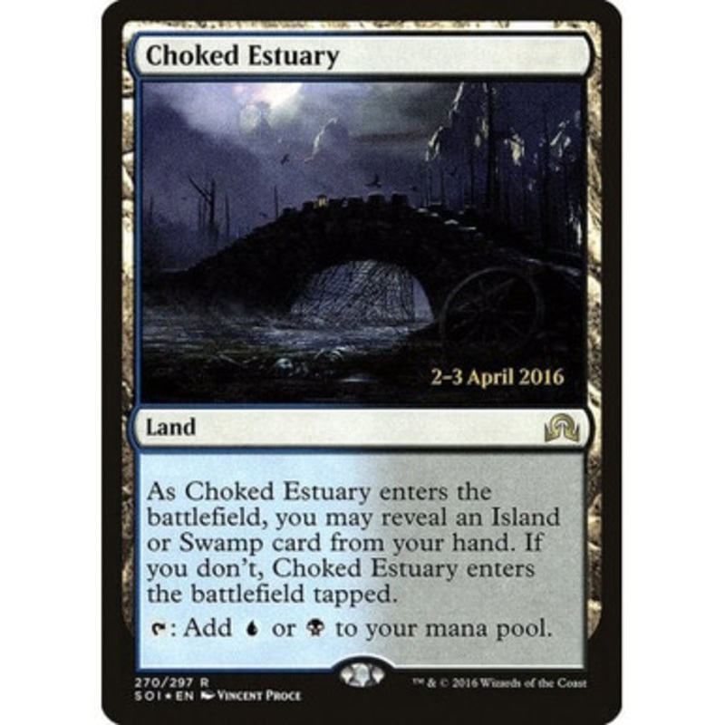 Choked Estuary (Shadows over Innistrad Prerelease foil) | Promotional Cards