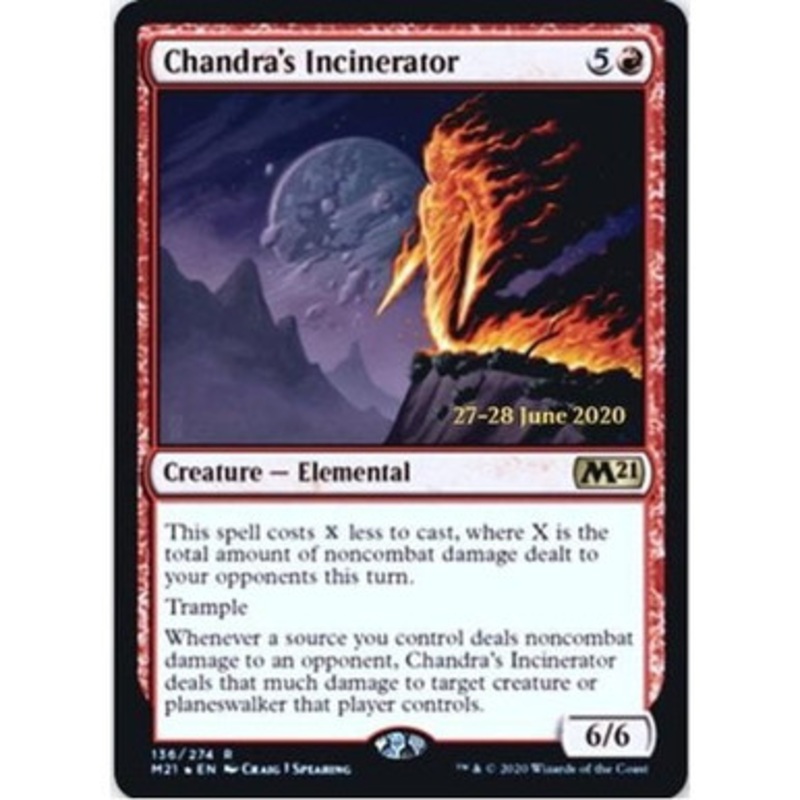 Chandra’s Incinerator (Core Set 2021 Prerelease Foil) | Promotional Cards