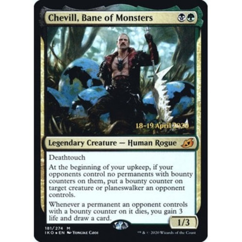 Chevill, Bane of Monsters (Ikoria: Lair of Behemoths Prerelease foil) | Promotional Cards
