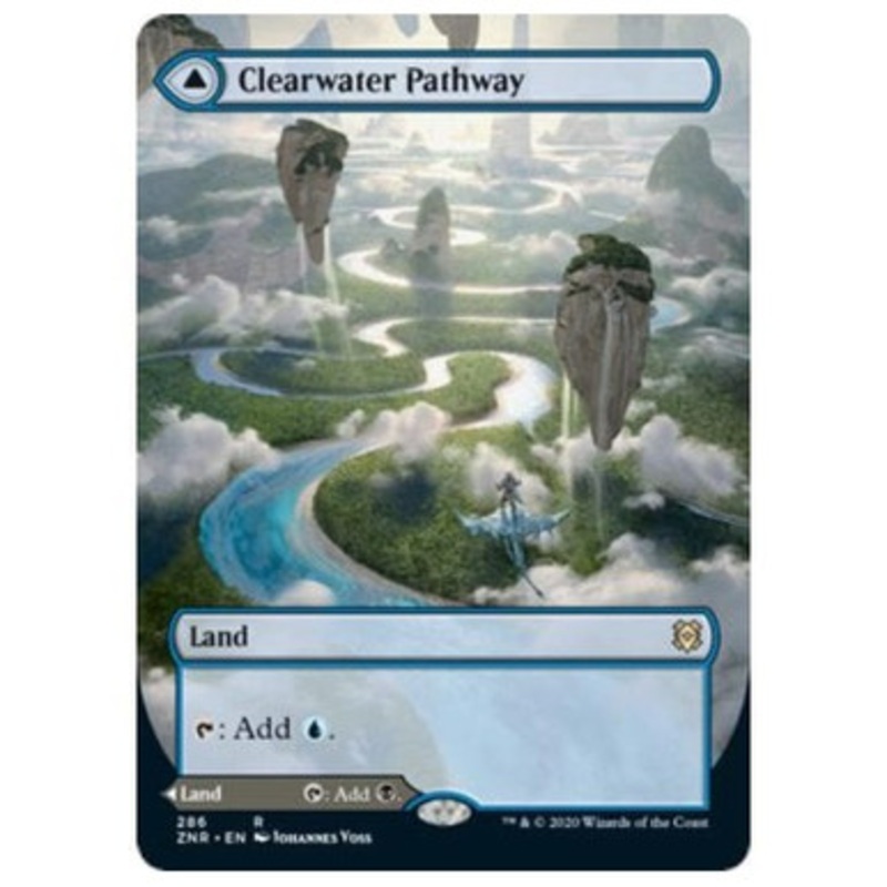 Clearwater Pathway // Murkwater Pathway (Borderless Art) | Zendikar Rising