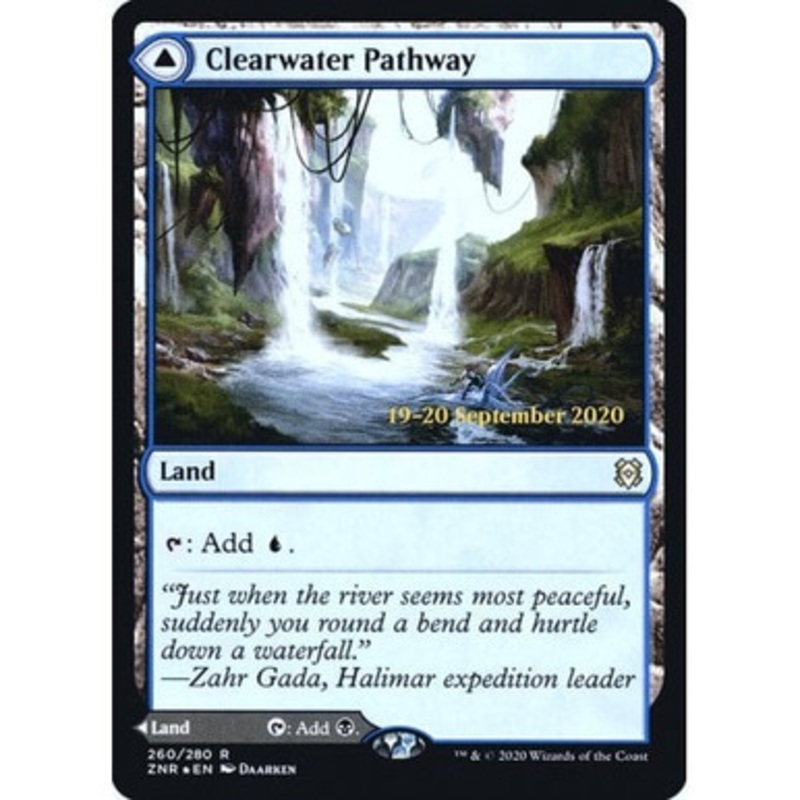 Clearwater Pathway // Murkwater Pathway (Zendikar Rising Prerelease foil) | Zendikar Rising