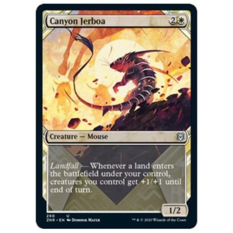 Canyon Jerboa (Showcase Frame) (foil) | Zendikar Rising