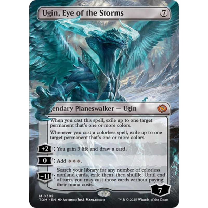 Ugin, Eye of the Storms (Double-Sided Borderless Art) | Tarkir: Dragonstorm