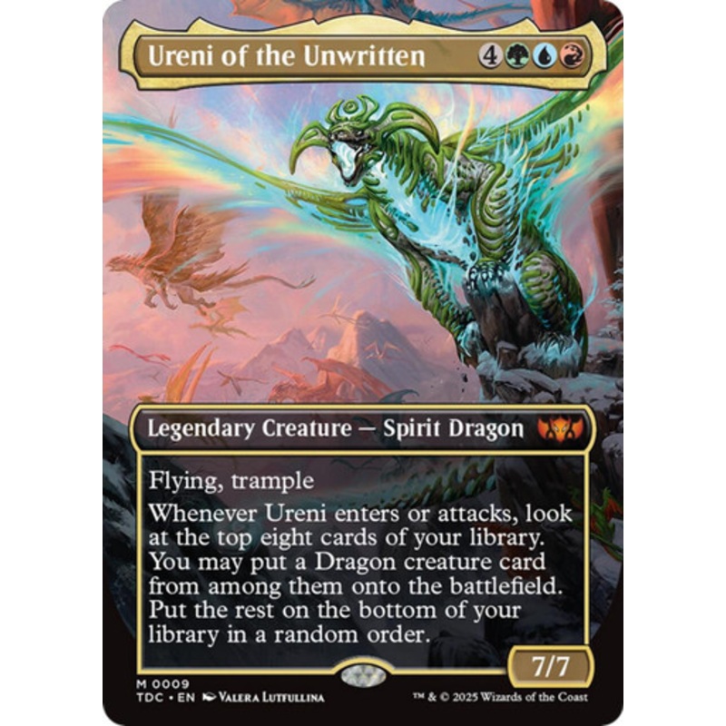Ureni of the Unwritten (Borderless Art) | Tarkir: Dragonstorm Commander