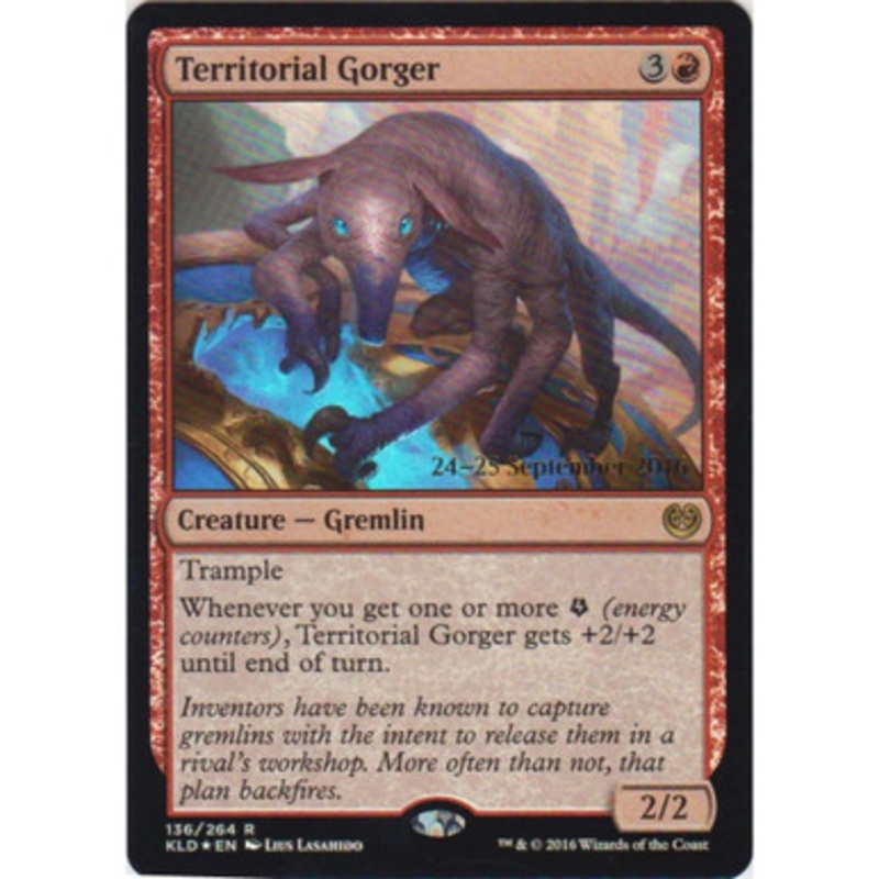 Territorial Gorger (Kaladesh Prerelease foil) | Promotional Cards