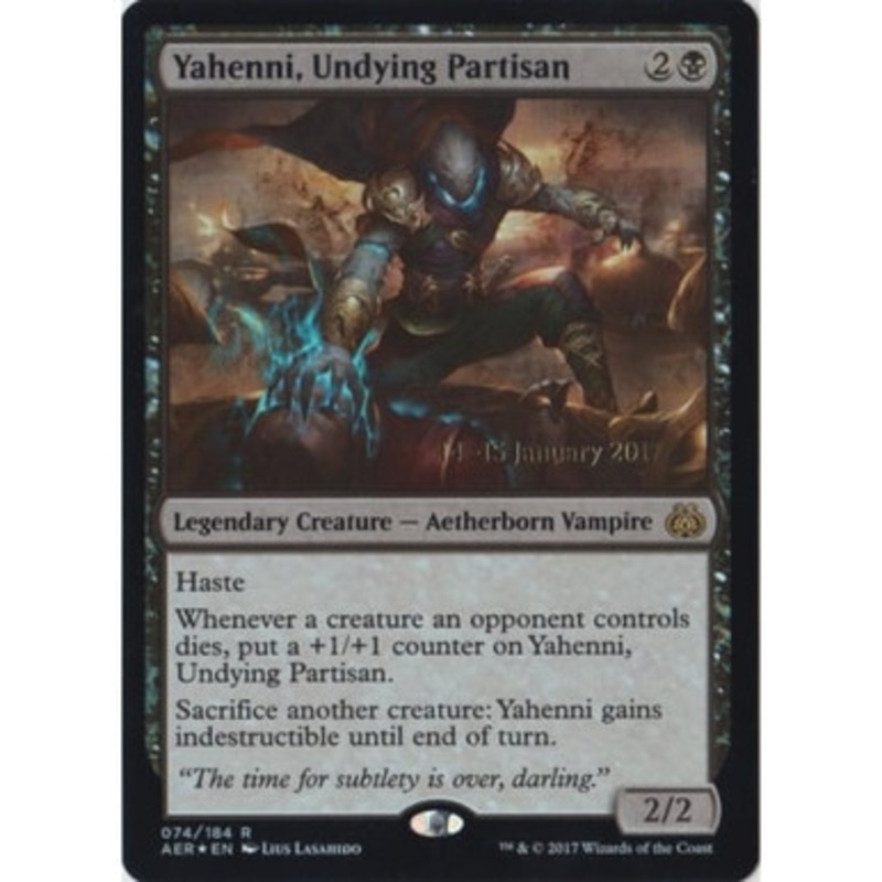 Yahenni, Undying Partisan (Aether Revolt Prerelease foil) | Promotional Cards